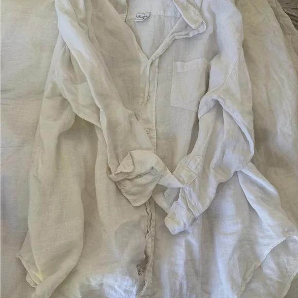 Frank & Eileen White Button Down Shirt - Picture 3 of 3